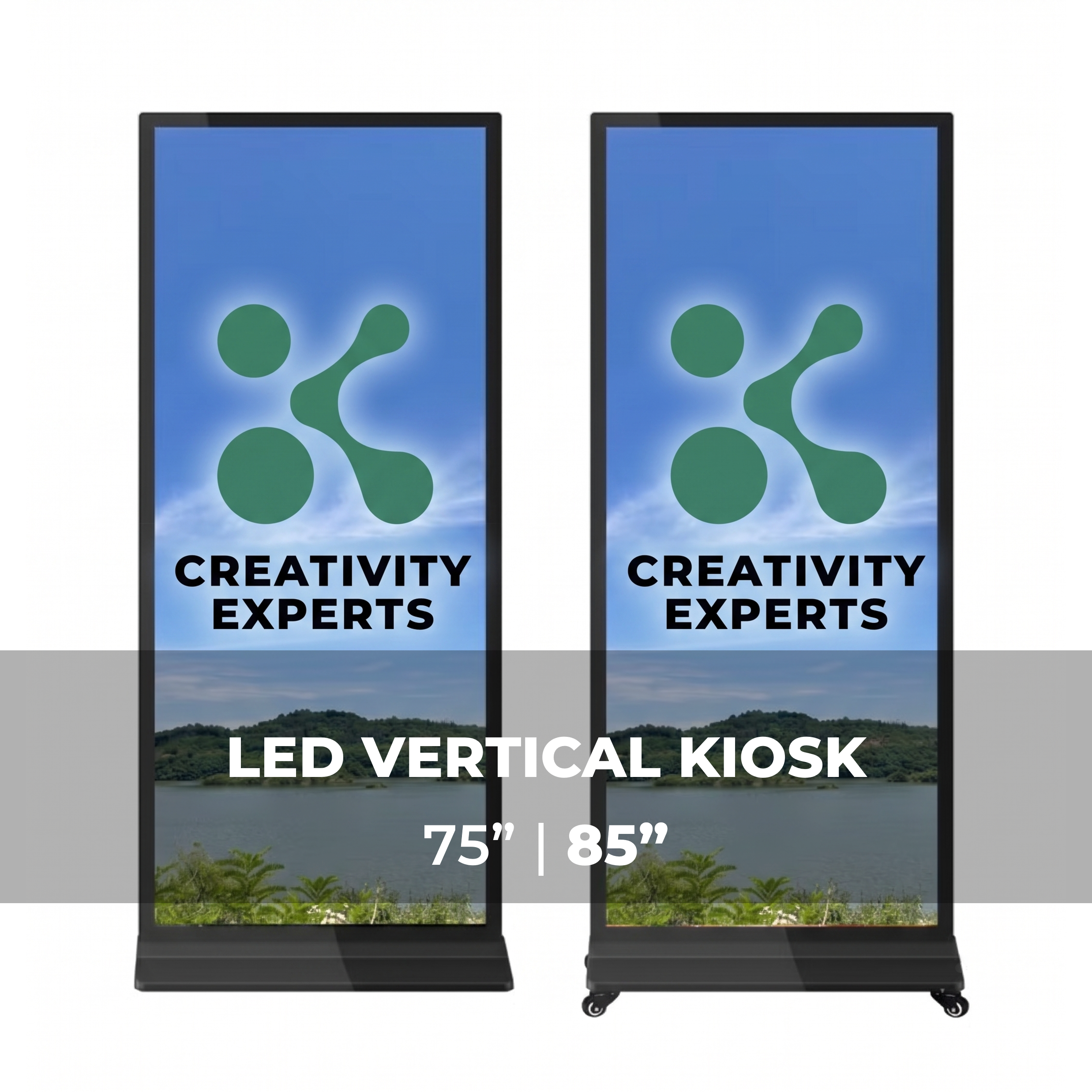 Interactive Vertical Touch Screen Kiosk